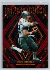 2022 Panini Phoenix Roger Staubach Fire Forged Red #/199 #FF-6