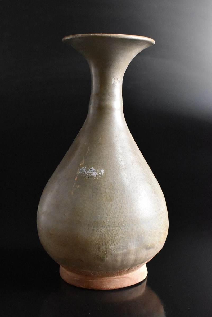 陶瓷绿色花瓶亚洲古董| eBay