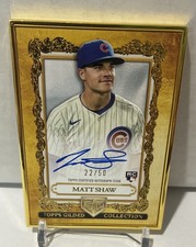Matt Shaw Auto RC 2025 Topps Chrome Gilded Gallery of Gold RC Gold Frame /50