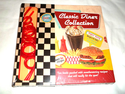 Classic Diner Collection 2 books The Shake Bar & The Burger Shack NIP Love Food