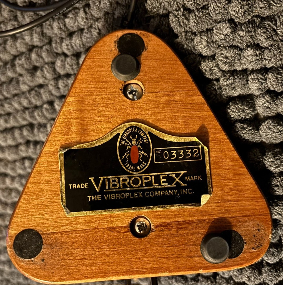 Vibroplex Brass Racer (Triangle) Iambic Paddle-Serviced | eBay