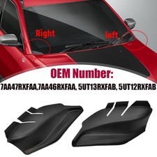 For Jeep Compass 2018-25 Black Front Windshield Wiper Cowl Trim Cover LH&RH Side