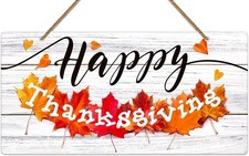 Thanksgiving door sign 6"x12" farmhouse hanging decor