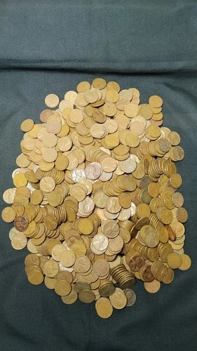 1000 Copper 1940 thru 1958 Lincoln Wheat Cents Pennies with BU mixed in     Z074