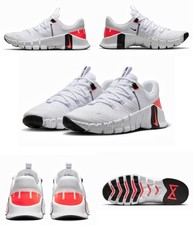 Nike Free Metcon 5 White Black Workout Shoes DV3949-100 Men  s Size 10-13