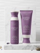Virtue Flourish Shampoo 8 once e balsamo 6,7 once set per diradamento capelli Duo - NUOVO