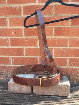 Vintage 1960s Sam Browne Belt, Royal Corps of Signals Officer, Capt Hill - Image 1 of 4