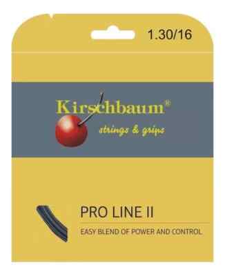 Kirschbaum Pro Line II 16G / 1,30mm Tennissaiten Set - Schwarz