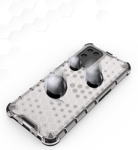 Case For Oppo A94 A93 A97 A57 A77 A1K A55 A53 Honey Comb Clear Phone Cover - 第 2/17 張圖片