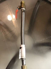 Durst A5181R 18” Hot Water Heater Connector W/ Ball Valve 3/4” FIPS X 3/4” Push