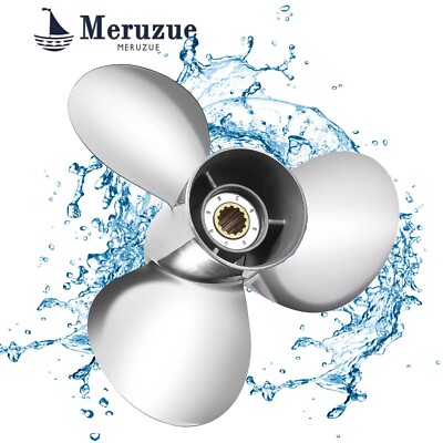 11 5/8 x 11 Stainless Outboard boat Propeller for Yamaha Engine 40-60HP 13spline