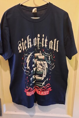 Rare Vintage Sick Of It All Built To Last T Shirt NYHC Ny Rare Vintage Sick Of It All Built To Last T Shirt NYHC Ny