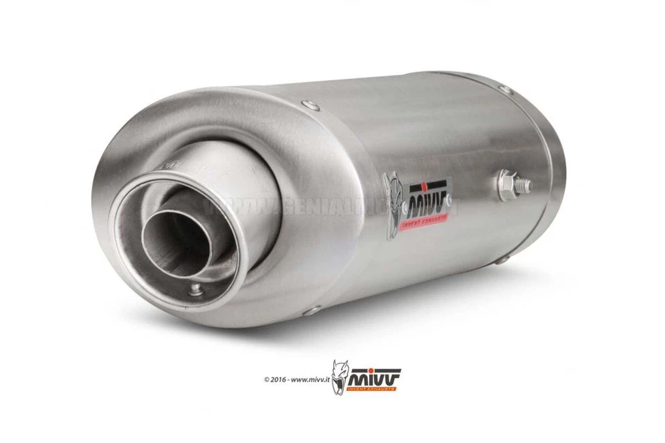 Pot D Echappament MIVV Oval Inox Sous selle pour Honda Cbr 1000 Rr 2006 > 2007 - Photo 1/1