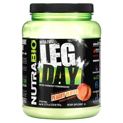 Intra Fuel, Leg Day, Peachy Glutes Peach Mango, 2.05 lb (930 g)