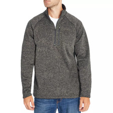 Eddie Bauer Men's Forged Iron Long Sleeve 1/4 Zip Radiator Sweater Fleece XL XXL