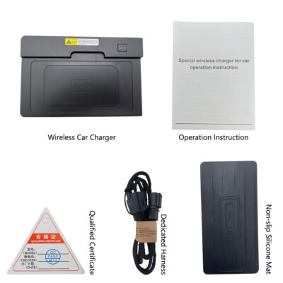 Center Console Phone Wireless Fast Charging Pad for Audi Q3 2019-2021