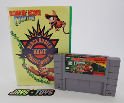 Super Nintendo SNES Donkey Kong Country Competition Cartridge Complete in Box