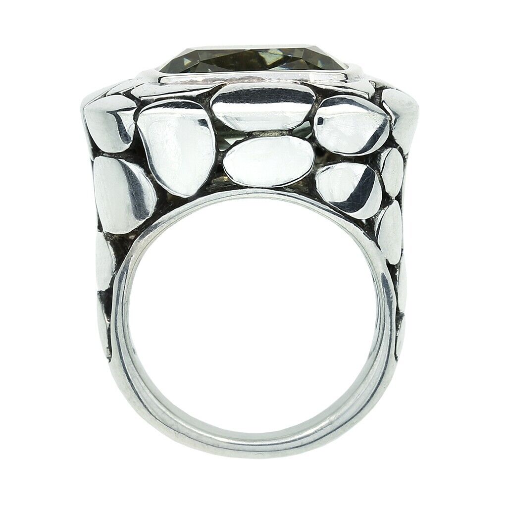 John Hardy Sterling Silver Kali Prasiolite Ring S… - image 4