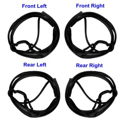 Door Seal Rubber Weatherstrip Set 4 Fits Mercedes Benz W123 280E