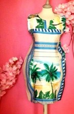 WOMEN PLUS SIZE WHITE FLORAL SHIFT DRESS ( ONE SIZE PLUS )