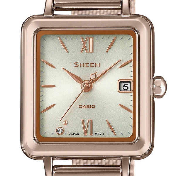 CASIO SHEEN Solar SHS-D400CGM-4AJF White Women's Watch New in Box