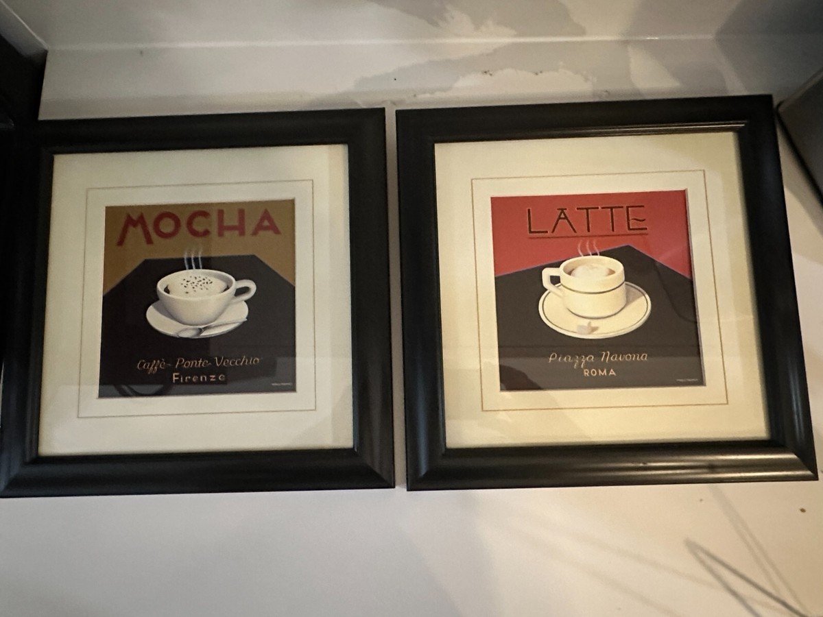 Vintage Marco Fabiano Cafe Prints~ Framed ~Set of Two (2) | eBay