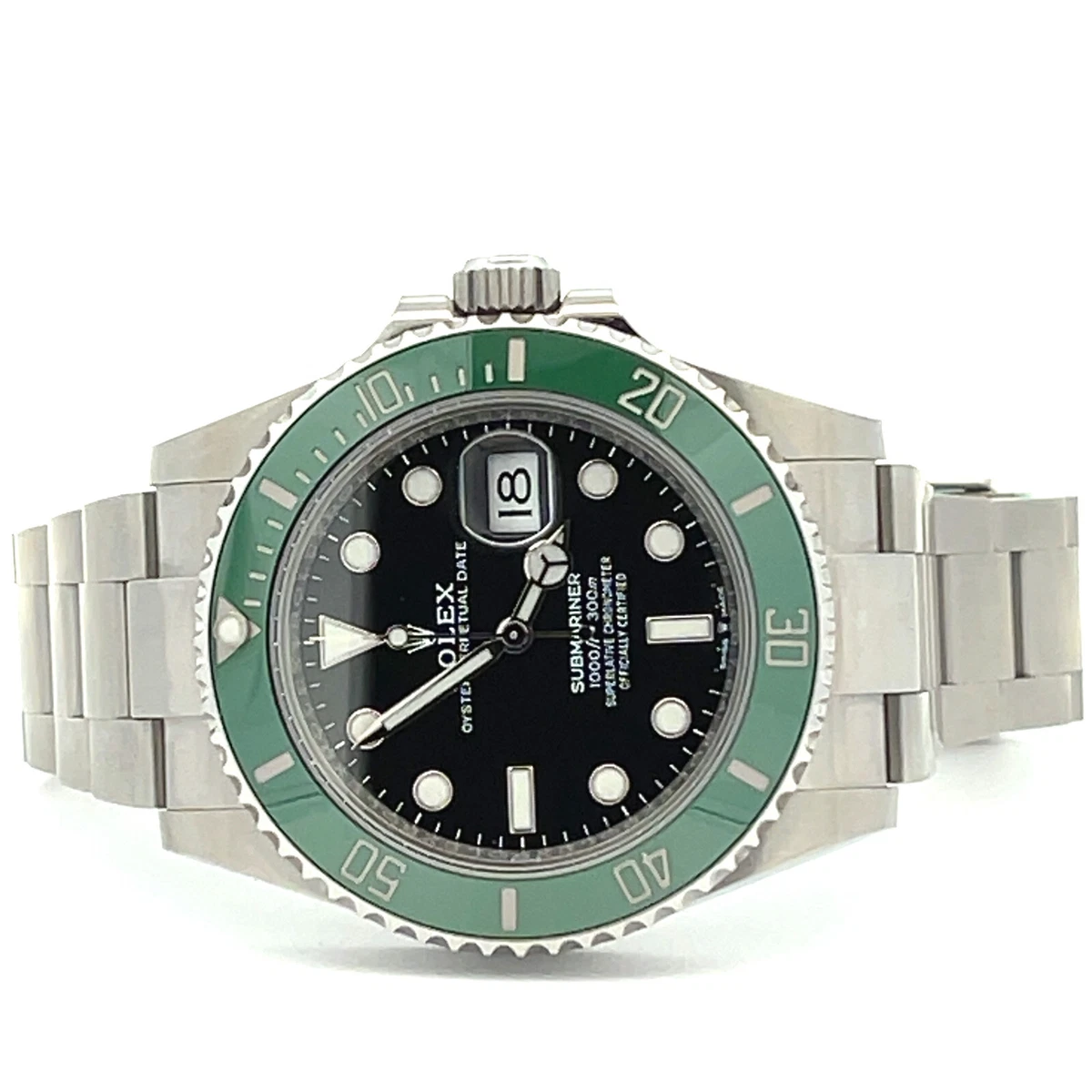 ROLEX SUBMARINER KERMIT 40MM STEEL AUTO WATCH REF. 122610LV BOX