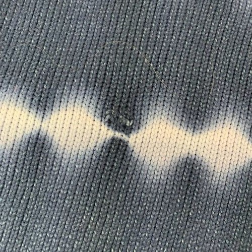 Blanknyc Size S Tie-Dye Knit Sweater In Blue & White Long Sleeve - Picture 6 of 8