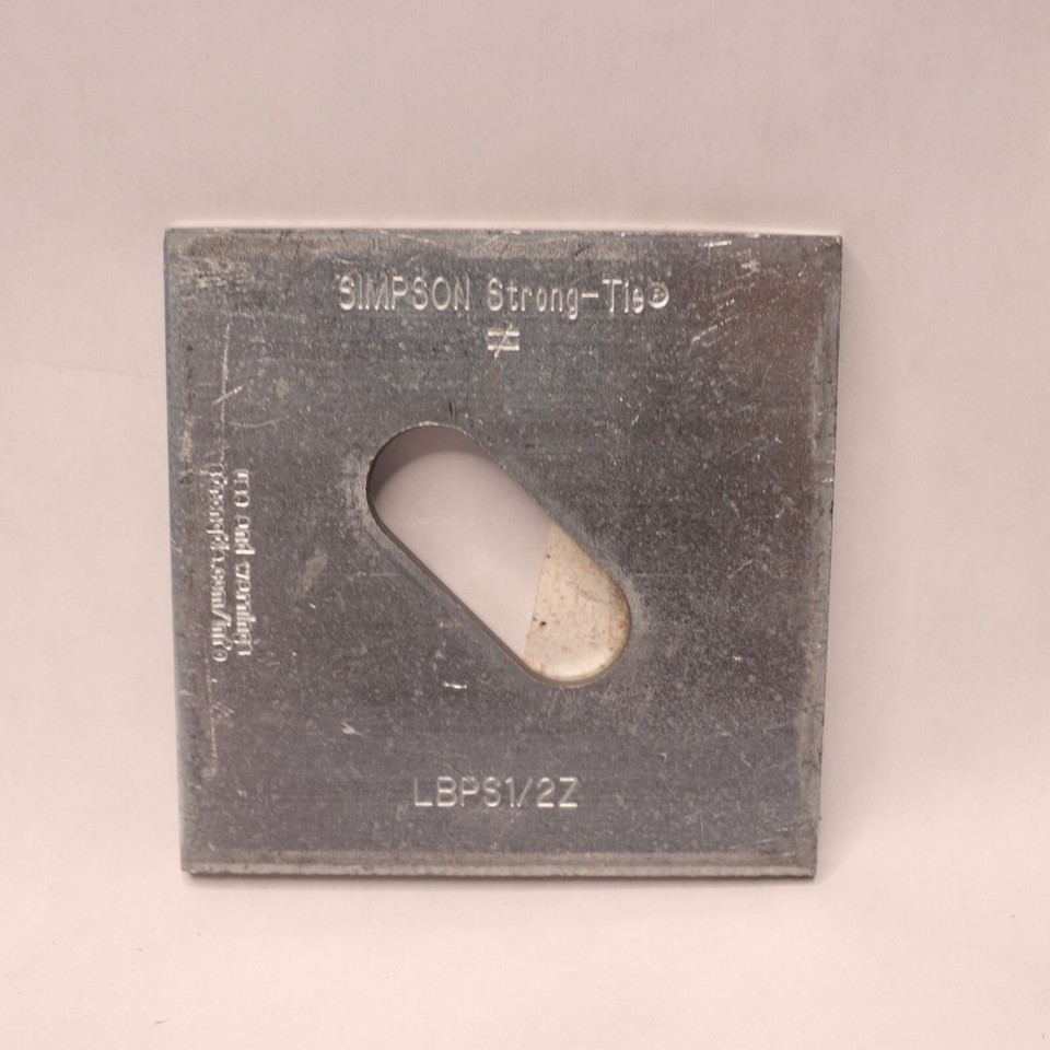 Simpson Strong Slotted Bearing Plate Galvanized 1/2" x 3" LBPS1/2Z eBay