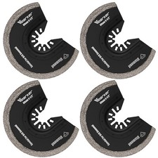 4x Diamond Oscillating Blade Set Multi-purpose Tool for Mortar Grout Removal