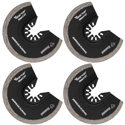 VEARTER 4x Diamond Oscillating Blade Set Multi-purpose Tool for Mortar Grout Removal