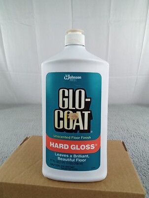 Vintage NOS Glo-Coat  SC Johnson Wax Hard Gloss Floor Finish 27 Oz Unscented 90s
