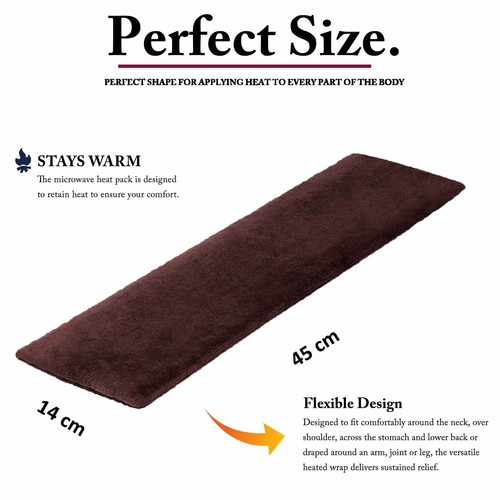 Unscented Fleece Wheat Heat Cool Pack Microwavable Cold Pack Heat Bag UK Made - Photo 26 sur 90