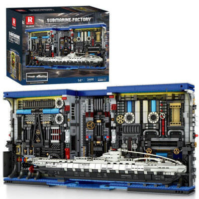 REOBRIX 66038 | U-BOOT WERFT Klemmbausteine Bauset 3466 Teile NEU & OVP