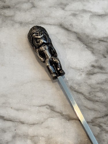 Tikiland Trading Co Metal Swizzle Stick Rare Hard To Find Bar Cocktail Accessory
