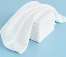 5-Pack 100% Cotton Baby Gauze Diapers, 45x43cm, for Newborn Nappy Changing