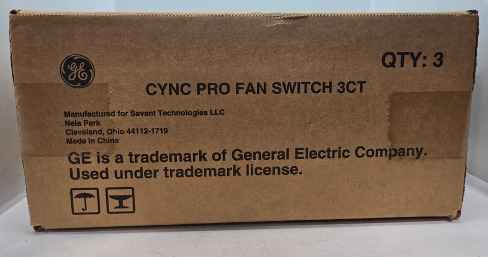 Pro Pack Box of 9 Cync GE Smart Ceiling Fan Switches White FAST FREE SHIPPING b - Image 3 of 4