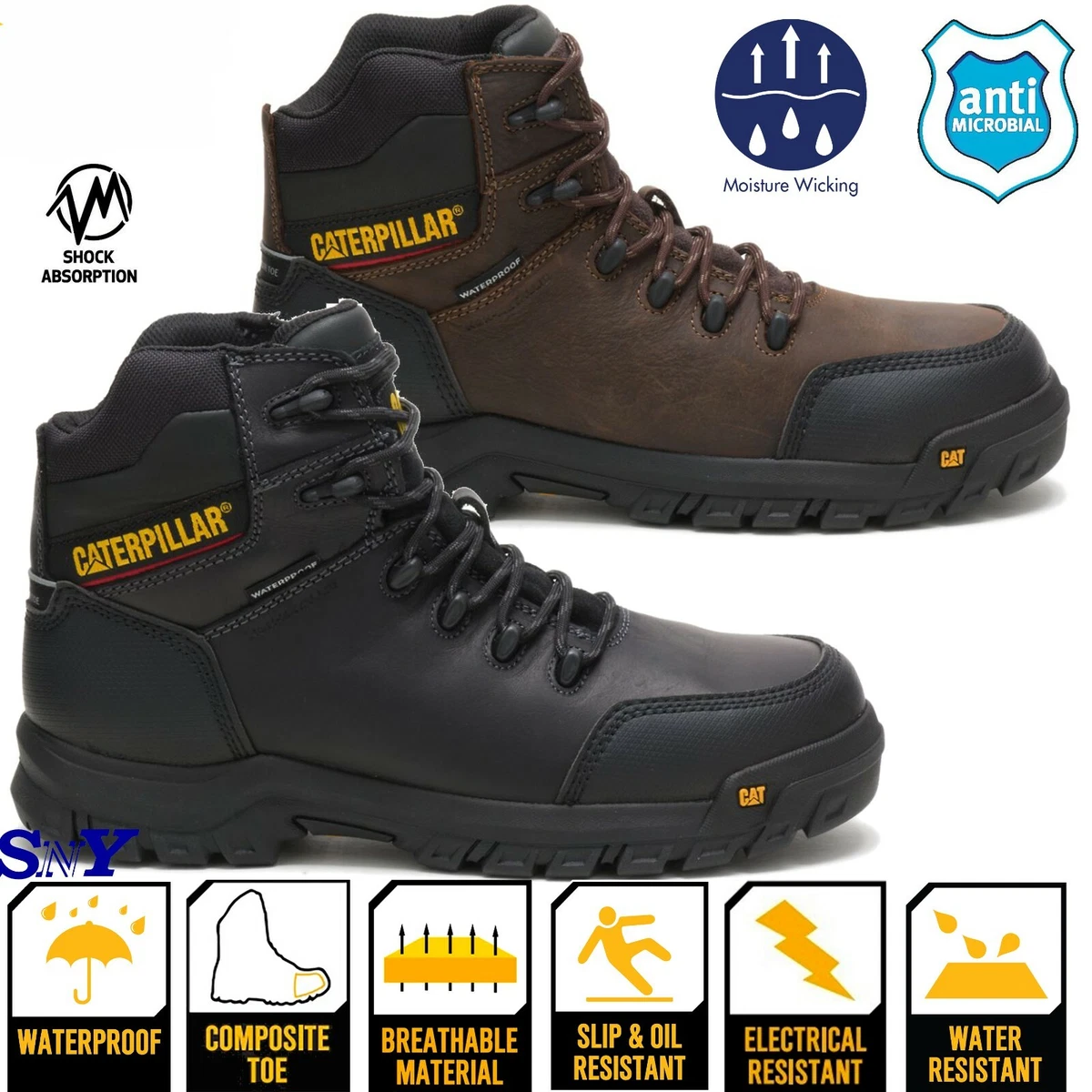 Botas Industrial Resorption CT WP para Hombre - Caterpillar El