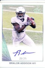 bralon addison rc rookie draft auto autograph oregon ducks college #/25 2016