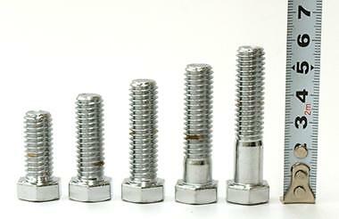 Drag Specialties Coarse-Thread Hex-Head Bolts 1/4in.-20 x 1in. DS