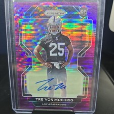 trevon moehrig rookie auto Prizm raiders