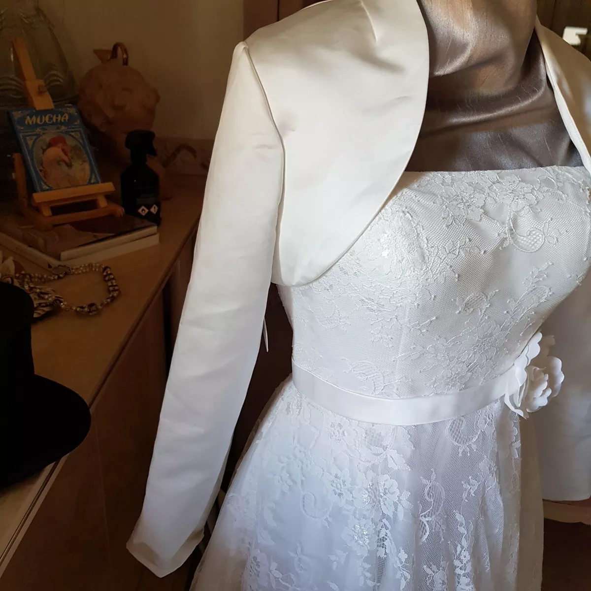Bolero mariage cheap ivoire