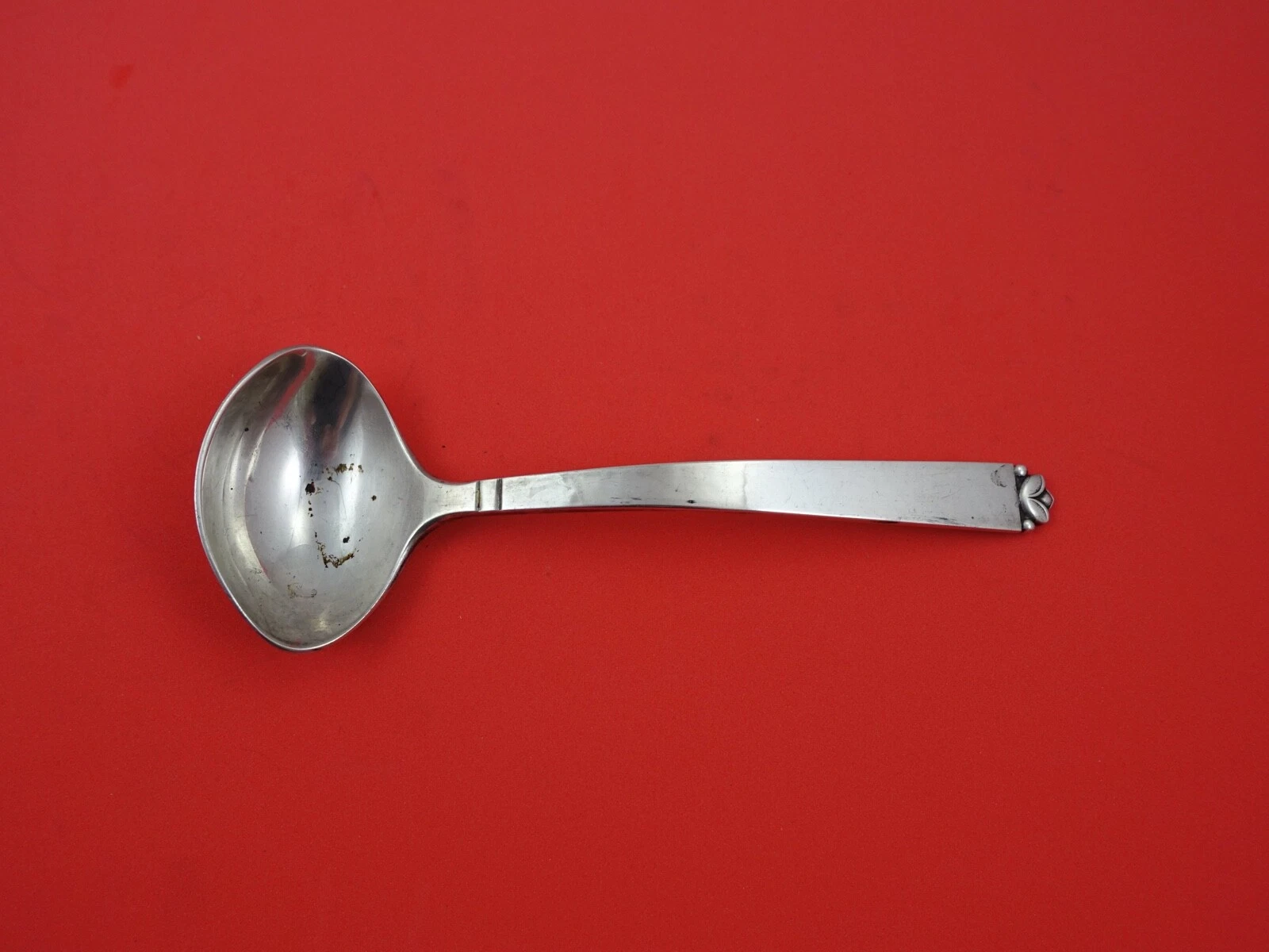 Oak Leaf by Old Newbury Crafters ONC Sterling Silver Sauce Ladle 6 1/2"