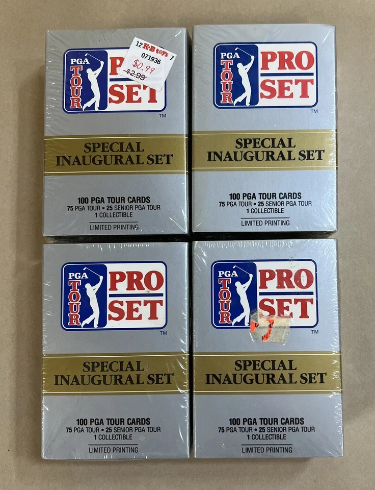 (4)1990 Pro Set PGA Tour Golf SEALED - Special Inaugural Set 100 Cards NEW! - Image 3 of 3