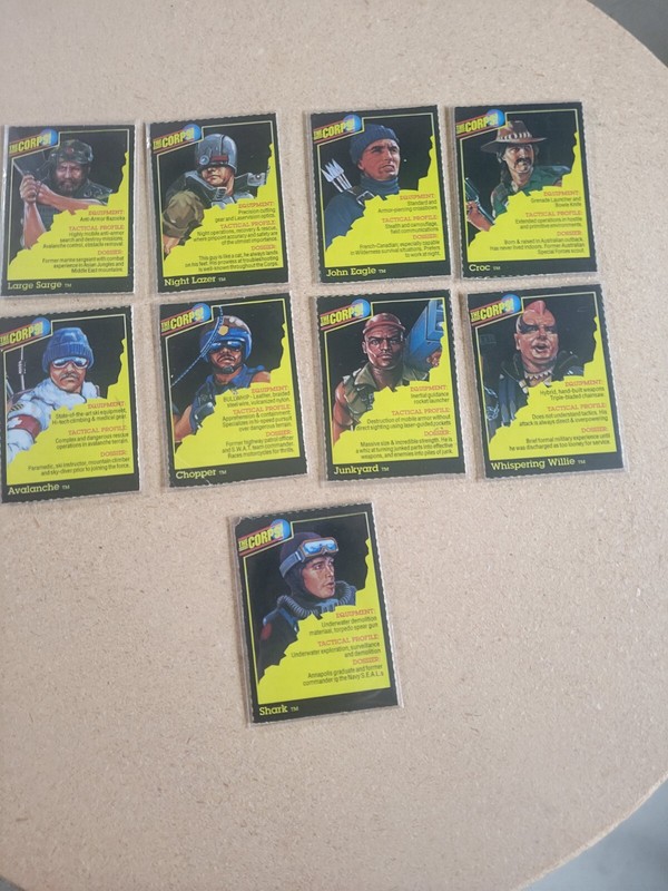 The Corps trading cards