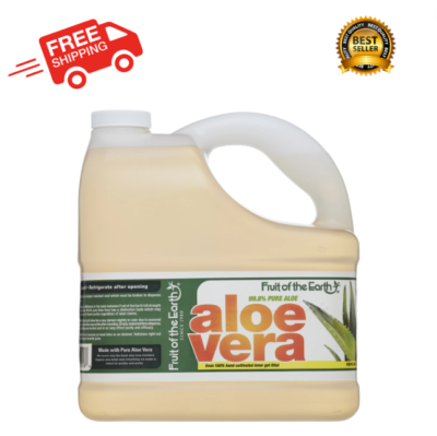 (1 Pack) Original Aloe Vera Drink Juice, 128 Fl Oz, Pure Organic Aloe Vera  Gel
