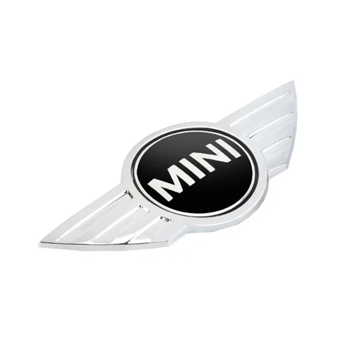 2x Motorhaube & Heckklappe Emblem Mini Cooper Schwarz/Silber Metall 12 cm DE - Bild 3 von 10