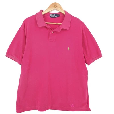 Polo Ralph Lauren Vintage Polohemd Pink Golf Kurzarm Kg0 Größe 2XL - Bild 1 von 4