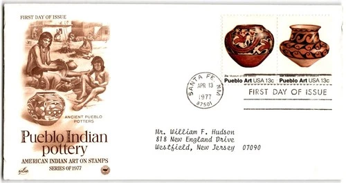 US FDC First Day Cover 1977 Pueblo Indian Pottery American Indian Art