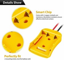 Battery Adapter To Dock Power Connector 12AWG Robotics For 18V/20V-Max